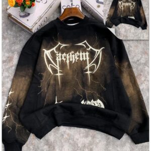 Brown/Black Lightning Graphic Sweatshirt