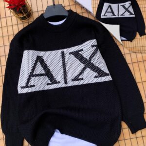 Black A|X Logo Sweater